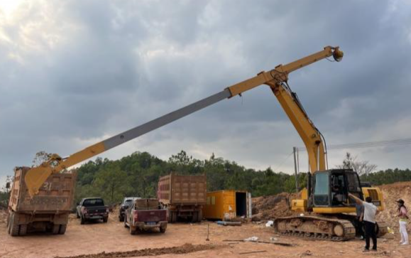 Telescopic Arm Excavator Attachment Long Reach