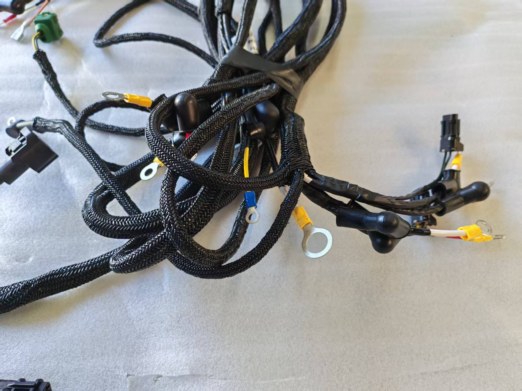 Excavator wiring harness